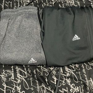 Bundle of two Adidas sweat pants.